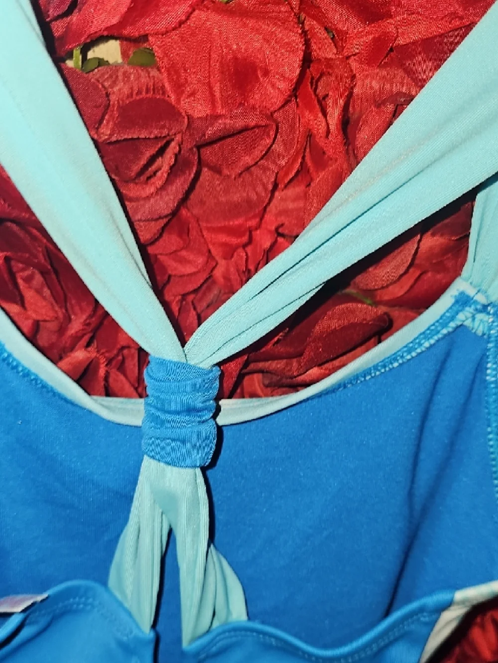 Justice NWOT Girls Bright Blue Tiger One Piece Swimsuit Size 8